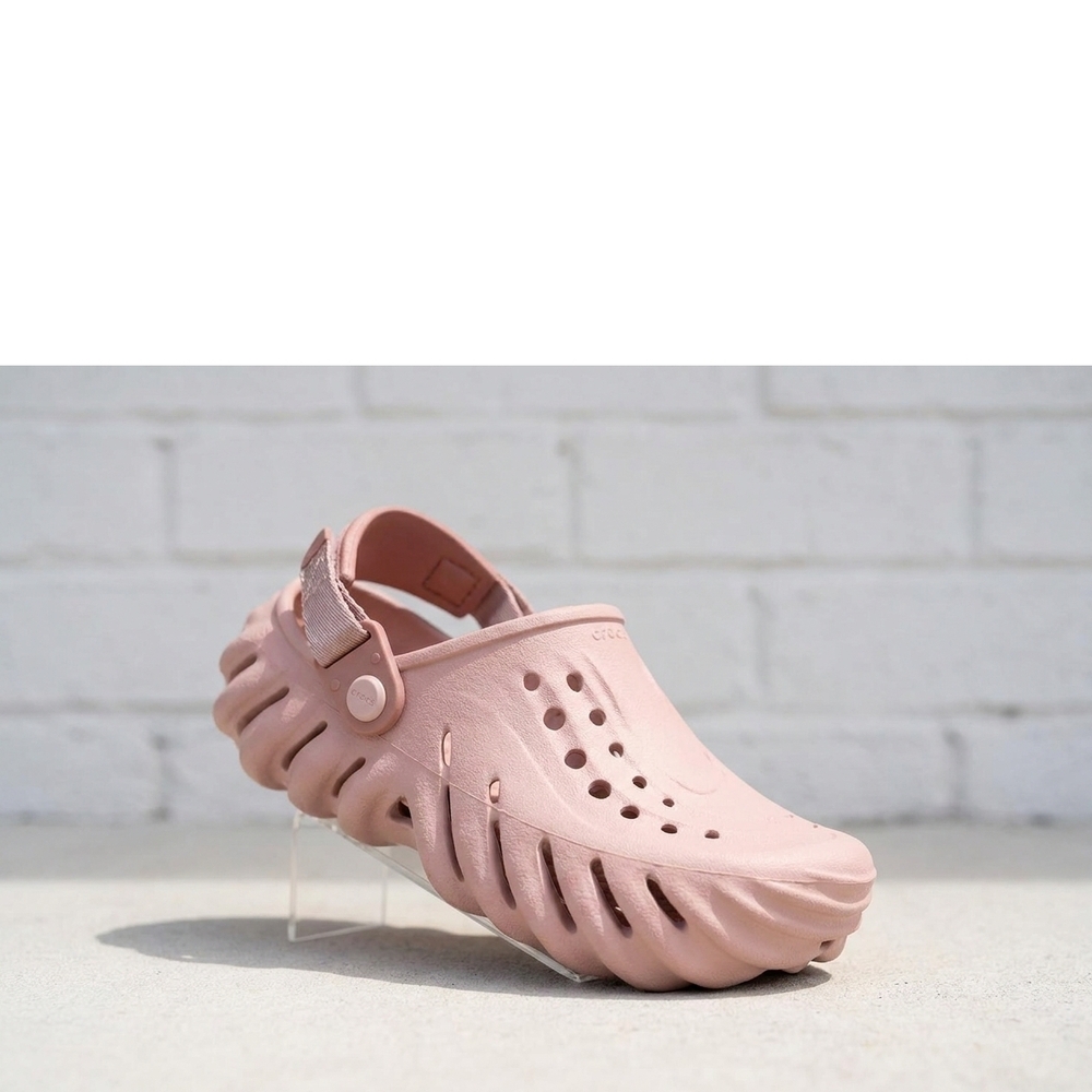 NEW CROCS kid's echo clog in pink clay